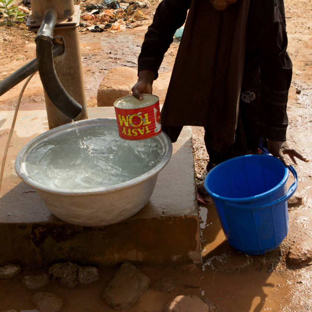 Woman at a well
